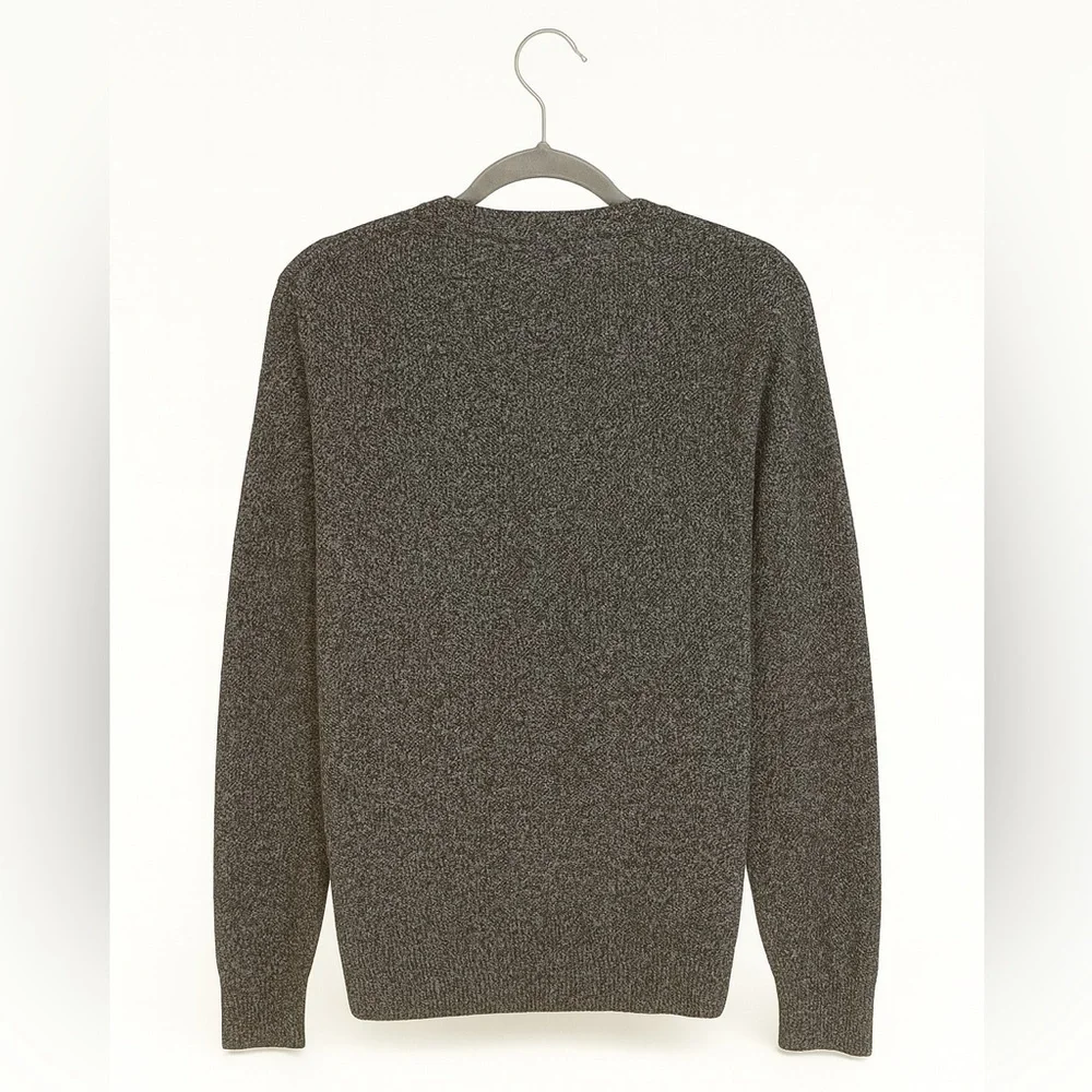 INC Men’s Argyle Sweater M | Heather Grey | 100% Cotton | Classic Crewneck